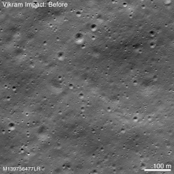 LRO views the Vikram lander crash site.