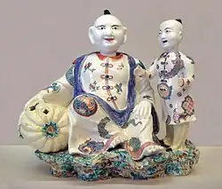 Chantilly soft-paste porcelain Magots, 1740