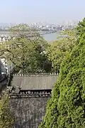 View of Han River, Guangji Bridge and Chaozhou City at Han Yu's temple.