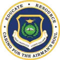 Emblem for USAF Chaplain Corps College, incorporating shield, no religious symbols, 2010