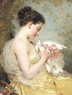 Young Girl with a Dove, private collection[15]