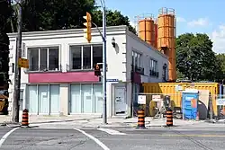 2015: The two-storey mixed-use building formerly housing a Coffee Time coffee shop pre-demolition