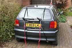Trunk-mounted rack