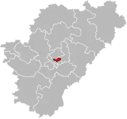 Situation of the canton of Angoulême-2 in the department of Charente