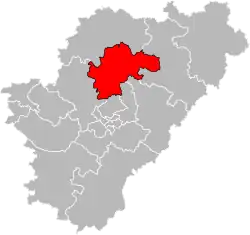 Situation of the canton of Boixe-et-Manslois in the department of Charente