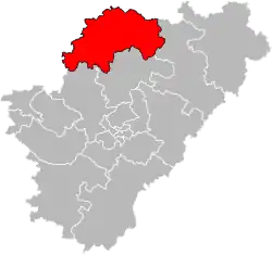 Situation of the canton of Charente-Nord in the department of Charente