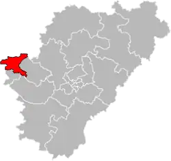 Situation of the canton of Cognac-1 in the department of Charente