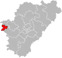 Situation of the canton of Cognac-2 in the department of Charente