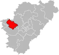 Situation of the canton of Jarnac in the department of Charente