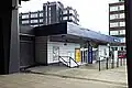 Charing Cross railway station, with Nye Bevan House and Portcullis House - office blocks constructed in the early 1970s
