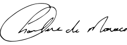 Charlene's signature