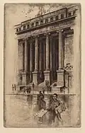 Porch, Old Custom House, Wall Street, 1905