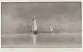 Untitled (Harbor Scene with Sailboats), c. 1900