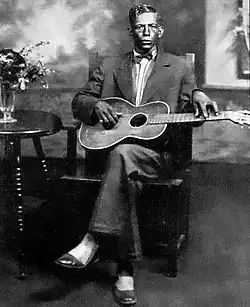 Publicity photo for Paramount Records, the only confirmed extant photograph of Patton, c.&nbsp;1929