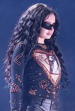 Charli XCX in 2024 during a performance