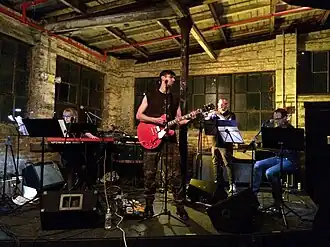 The Charlie Looker Ensemble performing at Knockdown Center in Queens, 2017