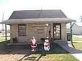 The small City Hall decorated at Christmas