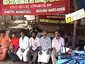Charu Nivedita at Plachimada Anti-Coca-Cola Relay Hunger Strike, 77th day, May 13, 2008
