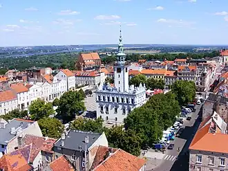 Chełmno market square with Renaissance Town Hall
