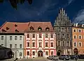 Historic houses on the town square