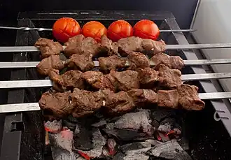 Chenjeh kebab in Iran