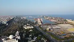 Chennai Port aerial view