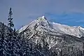 Cheops Mountain seen from the Sir Donald Trail