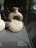 Cherimoya-shaped bottle made by the Cupisnique culture c. 1000 to 700&nbsp;BC on the coast of what is now Peru