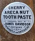 19th century, printed pot lid for tooth paste