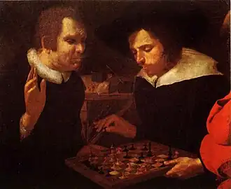 Image 9Karel van Mander, 1600 (attributed to), Les joueurs d'échecs (from Chess in the arts)