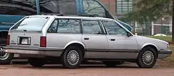 1987–1990 Chevrolet Celebrity station wagon, rear view