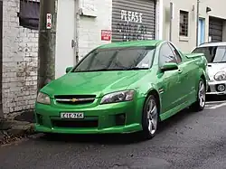 Holden Ute SS with Chevrolet badge (VE)