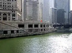 Wacker Drive in downtown Chicago