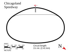 Layout of Chicagoland Speedway