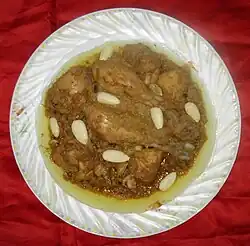 A chicken korma