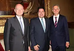 Image 24Foreign Secretary William Hague and Minister for Europe David Lidington with Chief Minister of Gibraltar Fabian Picardo at a meeting in London, 28 August 2013 (from Culture of Gibraltar)