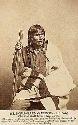 Qui-Wi-Sain-Shish (Bad Boy) of the Mississippi River Band of Chippewa Indians