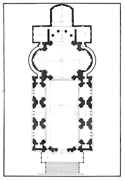 Plan of the church (1783)