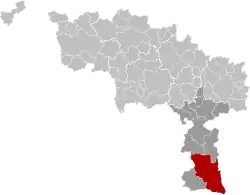 Location of Chimay in Hainaut