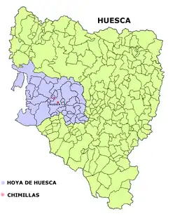 Location of Chimillas