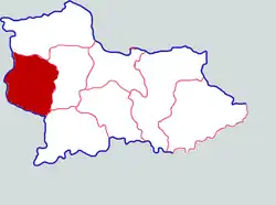 Location in Shangqiu