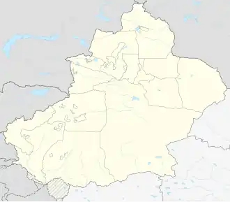 Yumin is located in Xinjiang