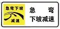 Slow; sharp bend and dip (Left)