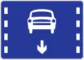 Lane for automobiles