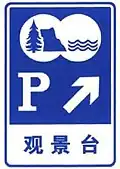 Sightseeing area and parking (Right)