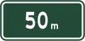 50 meters marker