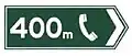 Emergency telephone in 400m (Right)