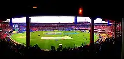 Fans cheering during an IPL match