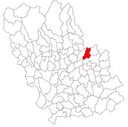 Location in Prahova County