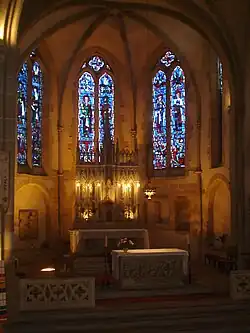 Gothic quire of the collegiate church of Saint Stephen